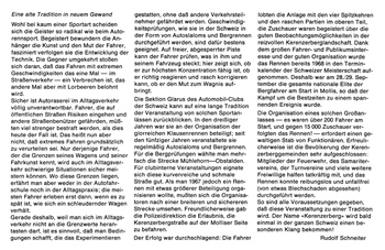 Bericht Rennen 1968 im Heft Glarnerland Walensee 1969